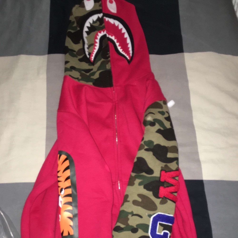 Brand new Red bape jacket